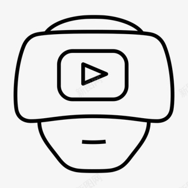 谷歌虚拟现实护目镜虚拟现实谷歌视频图标图标
