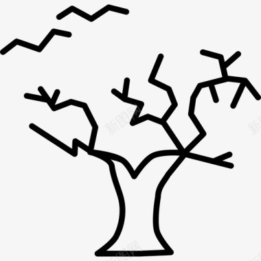 树幽灵灌木图标图标