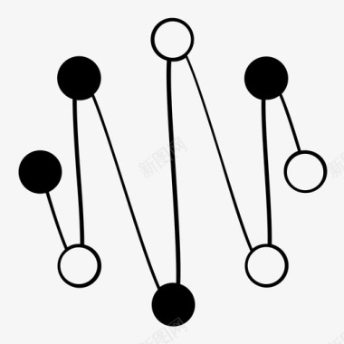 投影立体数据地图科学投影图标图标