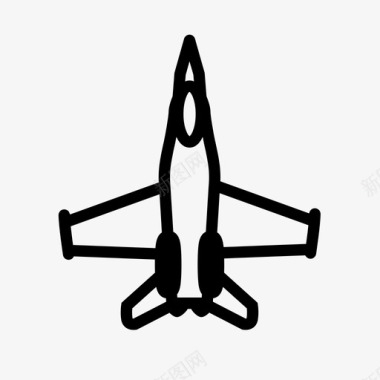 f18空军战斗机图标图标