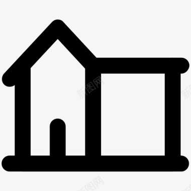 别墅家小屋安全图标图标