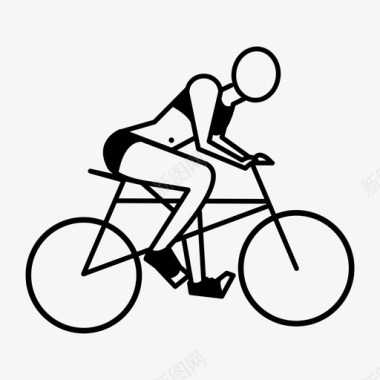 玩耍公路自行车赛速度表演图标图标