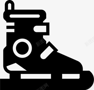 溜冰鞋黑色溜冰鞋男孩溜冰鞋图标图标