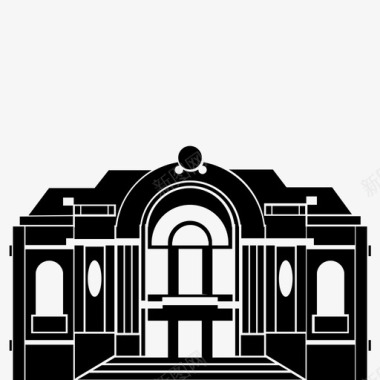 剧院西贡建筑市政剧院图标图标