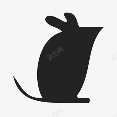 老鼠动物图像图标图标