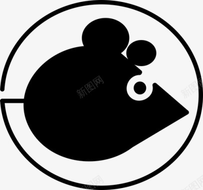 乳清蛋白老鼠表示指示图标图标