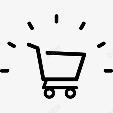 购物logo购物车标志商业购物商店图标图标