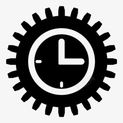 时间管理高效时间管理设置时间表图标高清图片