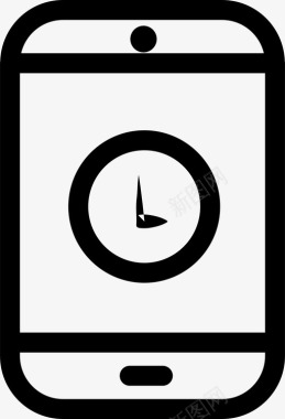 小学生电话手表时钟时间秒图标图标