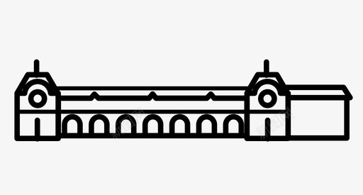 法国腊肠多尔赛博物馆艺术文化图标图标