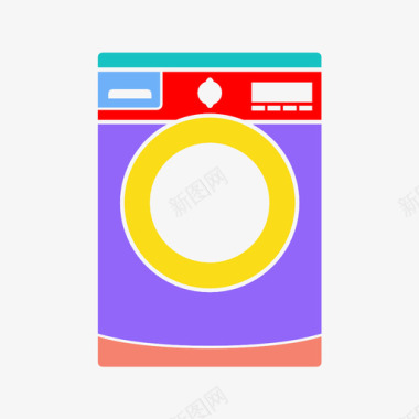 大容量洗衣机洗衣机书手机图标图标