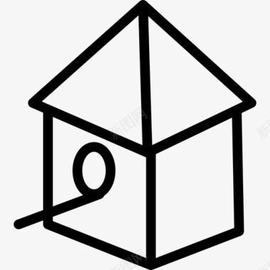 房子变型的形状几个笔画图标图标