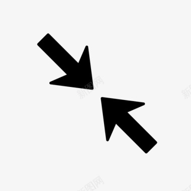 箭头折叠角点符号调整大小图标图标