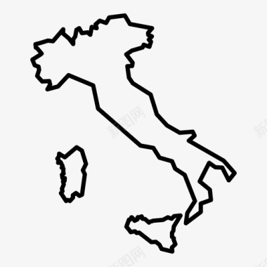 意大利靴子国家图标图标