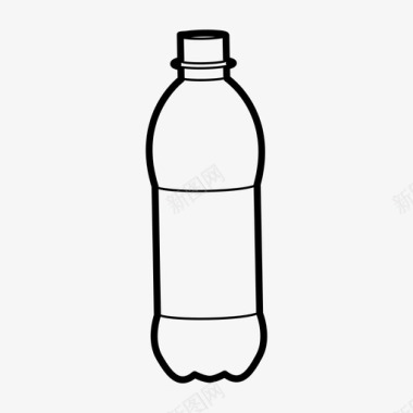 塑料瓶瓶盖瓶苏打水图标图标