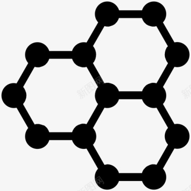 分子结构分子科学环图标图标