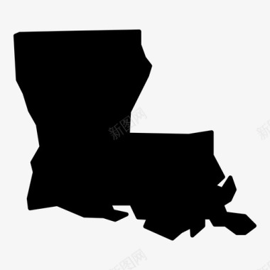 路易斯安那州新奥尔良州图标图标