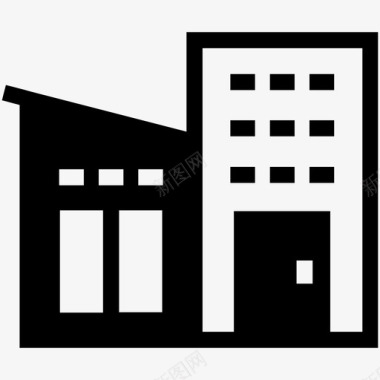 建筑商店住宅图标图标