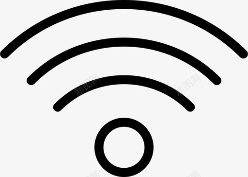 骨骼轮廓形状wifi符号声音图标图标