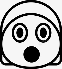 不相信惊讶不知道女孩图标高清图片