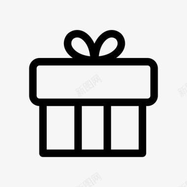 庆祝生日派对礼品生日礼盒图标图标