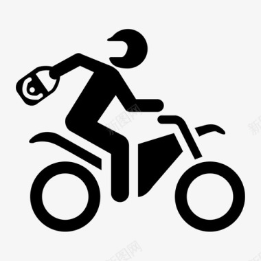 摩托车贼偷窃摩托车图标图标