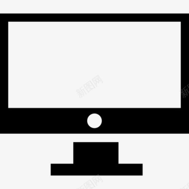 白色显示器屏幕界面现代屏幕图标图标