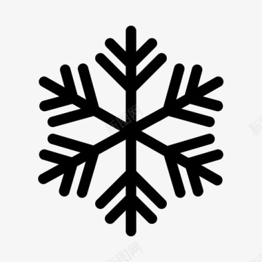 雪花状雪花可变形状图标图标