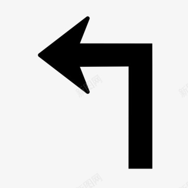 向左旋转左转即将转弯左车道图标图标