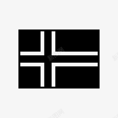 十字准星挪威国旗十字欧洲图标图标