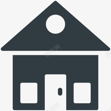 农场小屋小屋房地产酷标图标图标
