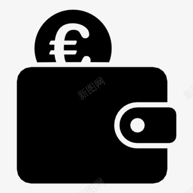 财富比重欧元钱包储蓄利润图标图标