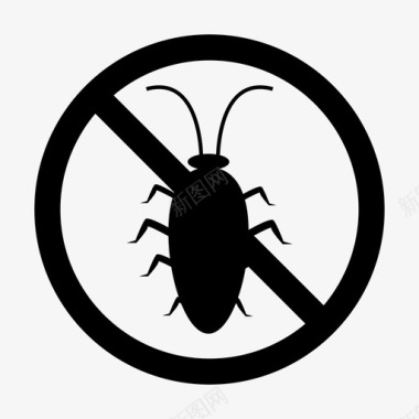害虫蟑螂灭虫害虫图标图标