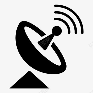 无线信号无线电信号电波无线连接图标图标