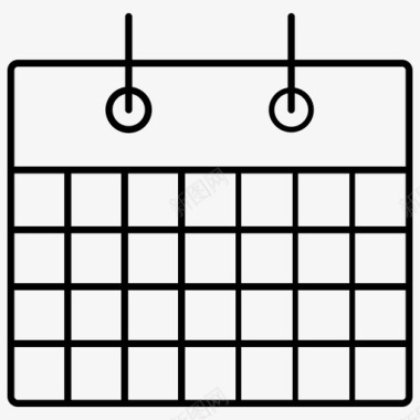 空白竹简空白日历日历线图标ii图标