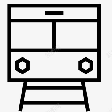 公共矢量火车轨道地铁图标图标