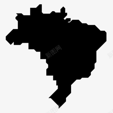 巴西标志巴西亚马逊海滩图标图标