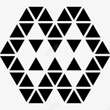 三角形形状的多边形装饰图标图标