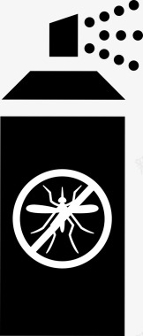蚊虫杀虫剂寨卡图标图标