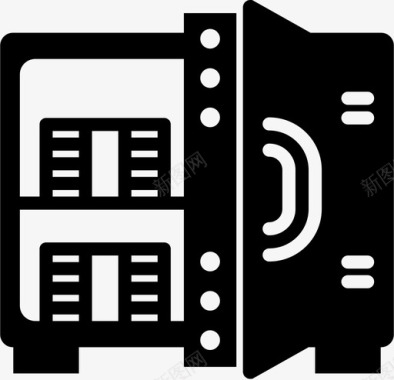 黄金麦穗金库安全保险箱图标图标
