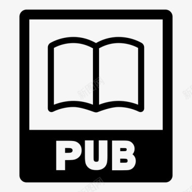 PDF文件格式pub文件accessbook图标图标