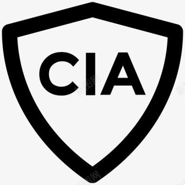 安全黑线框中情局安全黑线图标图标