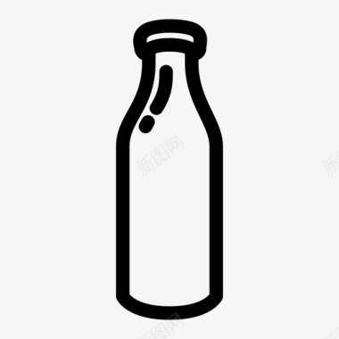 奶瓶钙透明图标图标