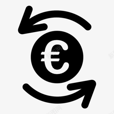 欧元图标欧元流通无所不知传递图标图标