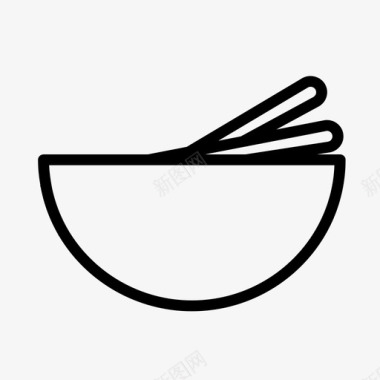 碗用筷子别致好吃图标图标