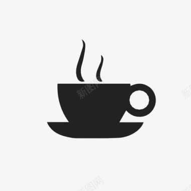 咖啡杯茶托茶点图标图标