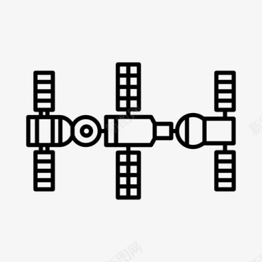 卫星收集信息人造物体图标图标