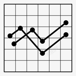 关联图表折线图统计数字图标高清图片