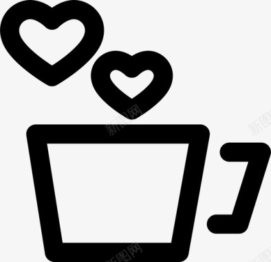 2016年情人节咖啡图标图标