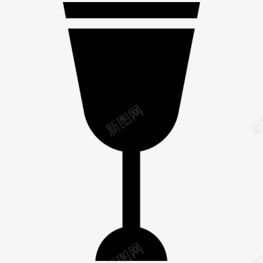 高脚杯圣杯香槟长笛图标图标